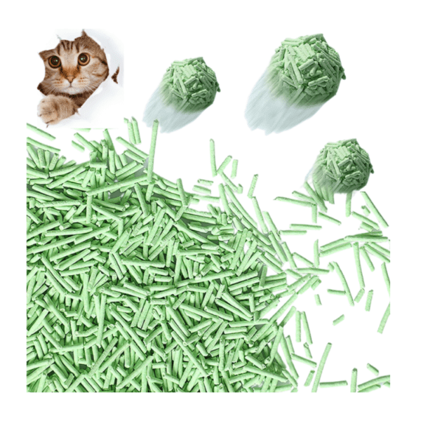 Wholesale Cats Accessories A Green Dust Free Fast Clumping Tofu Cat Litter Sand 1 ton